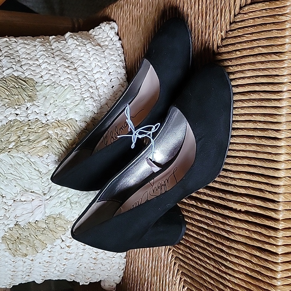 Libby Edelman Jenna black pumps, size 7 M